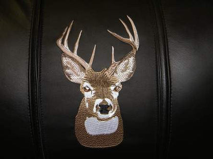 Silver Loveseat with Deer Head Logo