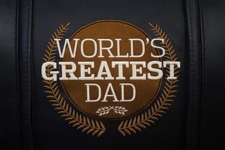 Swivel Bar Stool 2000 with World's Greatest Dad Logo Panel