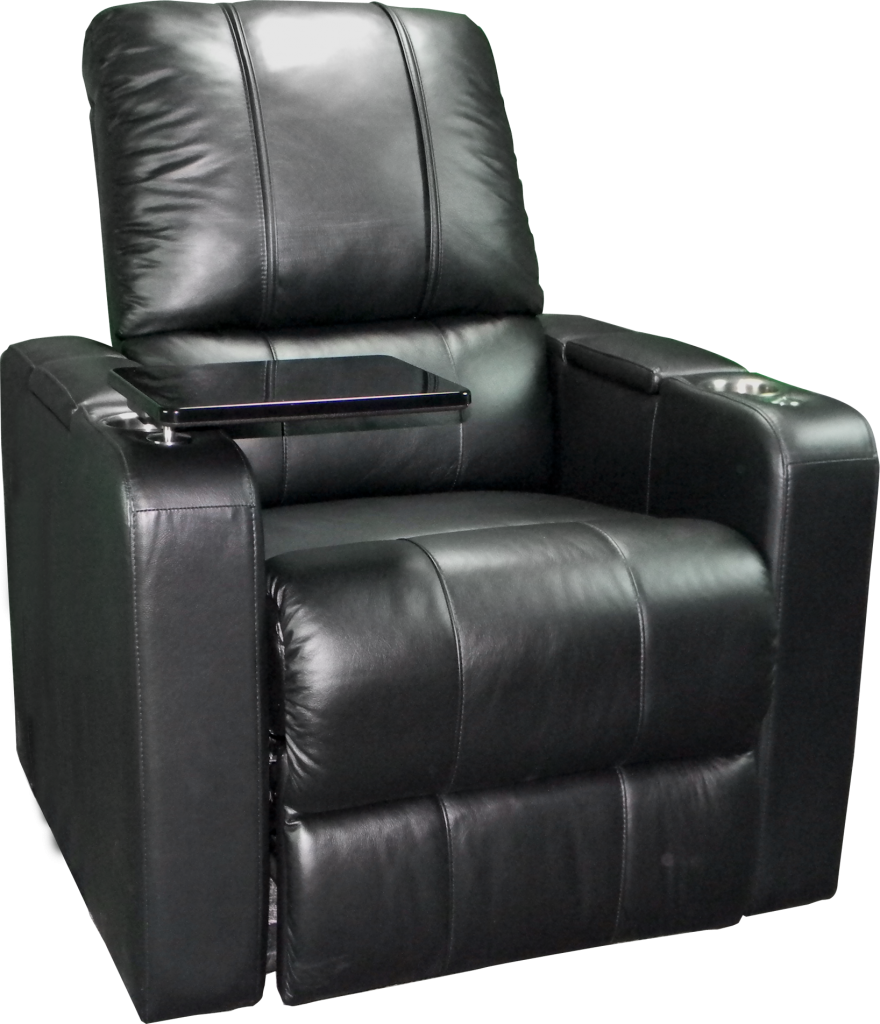 Home Theater Recliner Plus Power Commercial Grade Synthetic Leather with USB & Tray Table Special Order