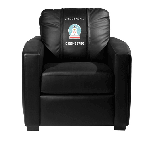 Personalized Holiday Logo Silver Club Chair